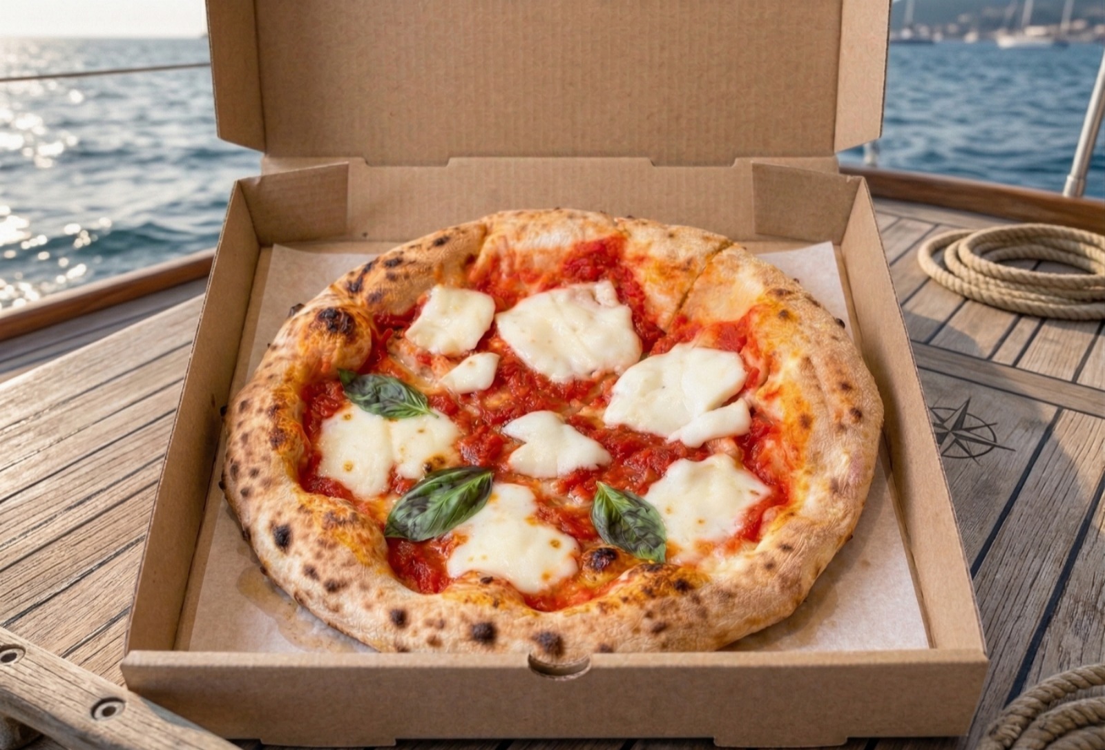 Pizza on Board (Delivered fresh on the dock)